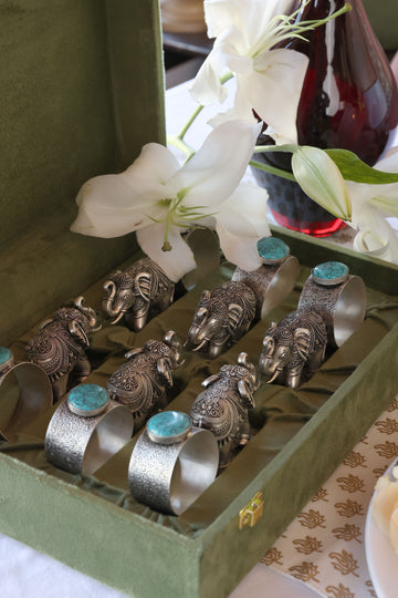 Elephant Napkin Ring (Silver)