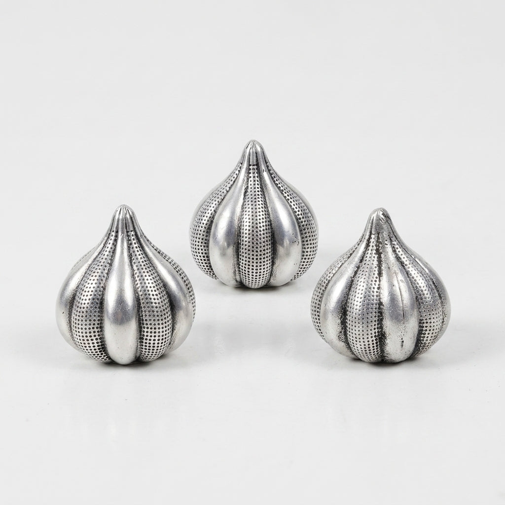 Modak Set of 3 in Pure Silver Plating