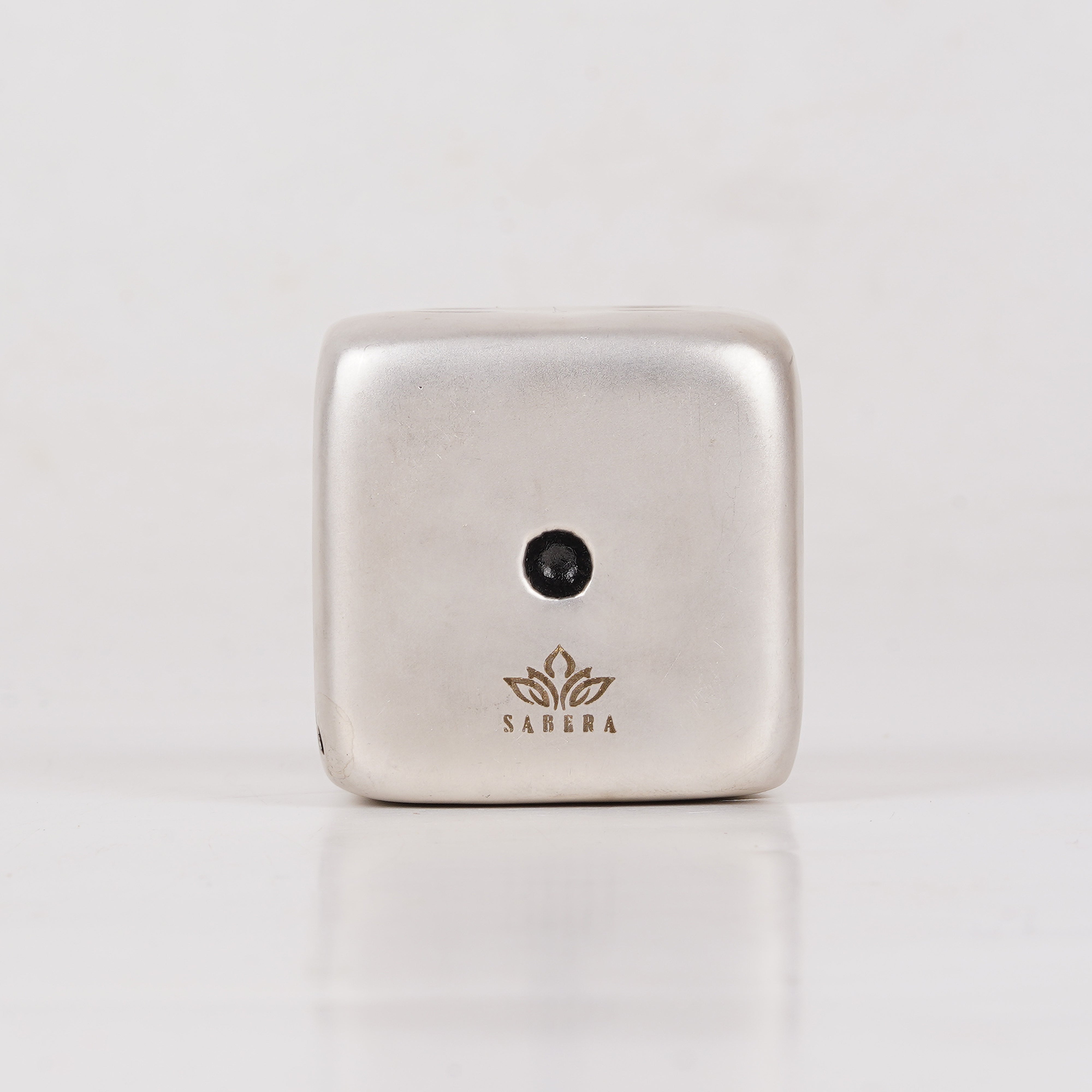 Pure Silver Plated Brass Dice Paperweight | Luxury Oversized Casino Die Sculpture | Premium Desk Decor & Executive Gift