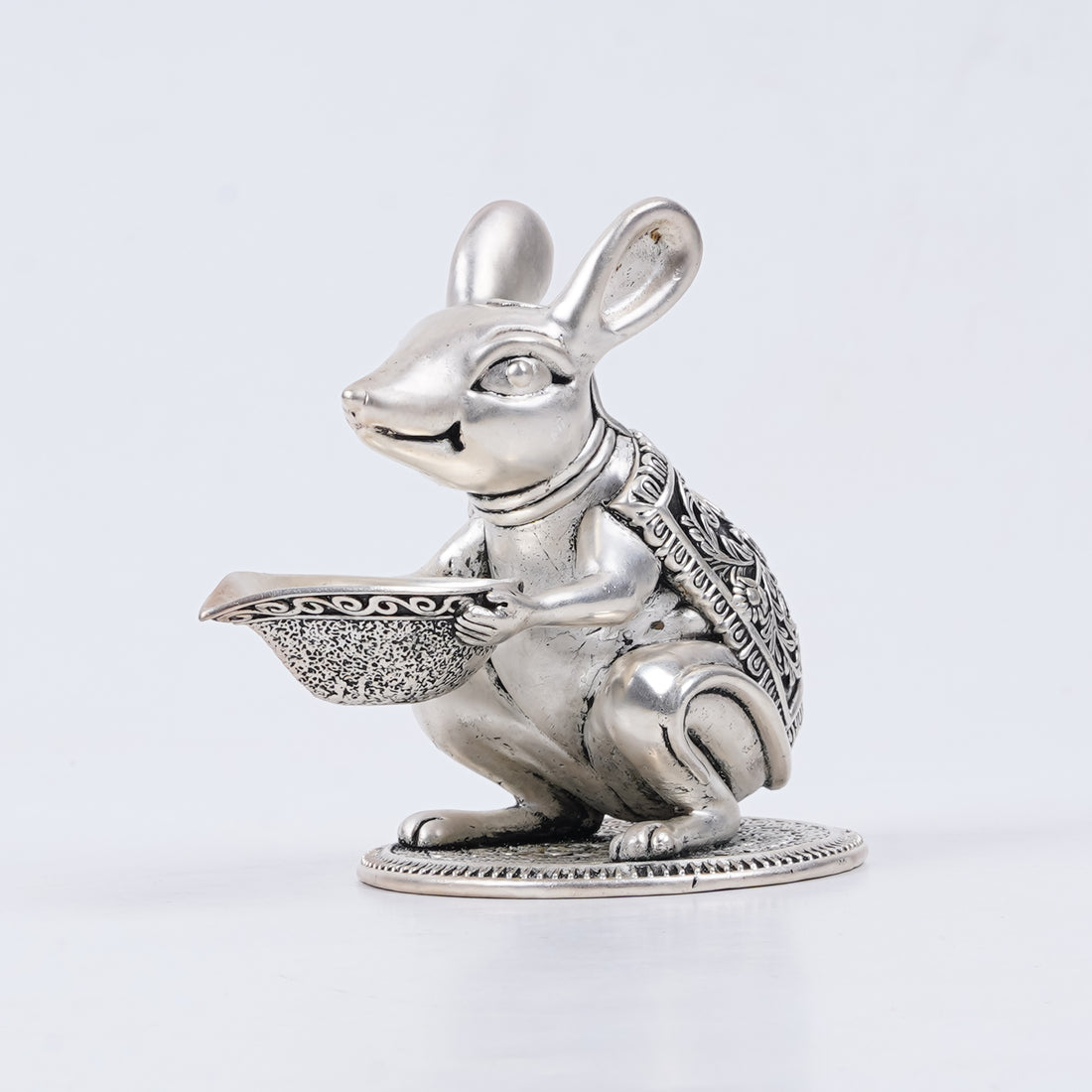 Mushak Diya in Pure Silver Plating