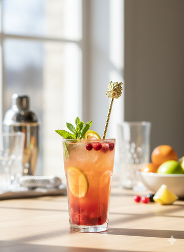 Gold Plated Brass Tiger Head Cocktail Stirrer Set | Luxury Fierce Wild Cat Bar Accessory | Set of 4 | Premium Barware & Gifting