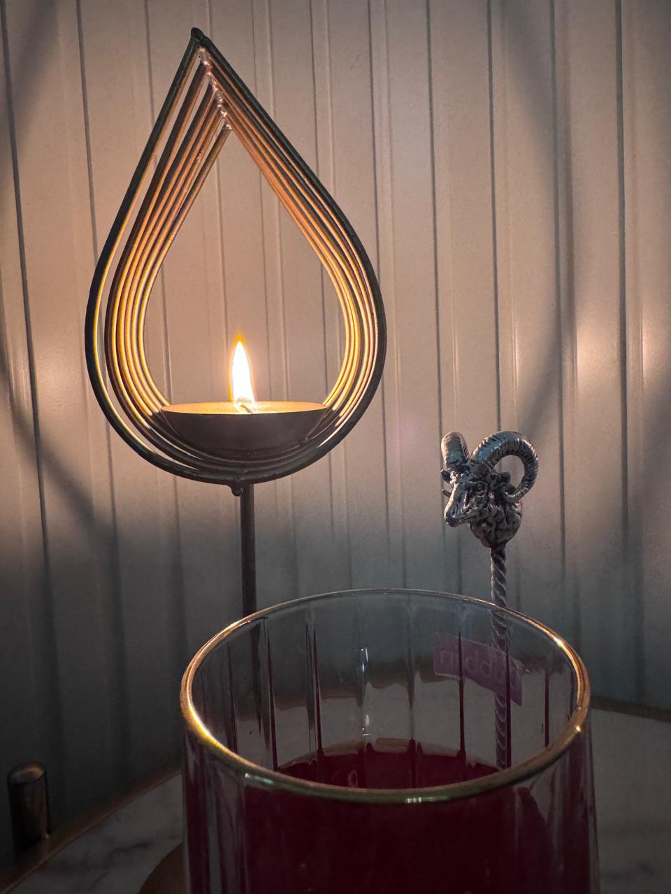 Elegant Silver Sheep Head Stirrer – Handcrafted Bar Accessory