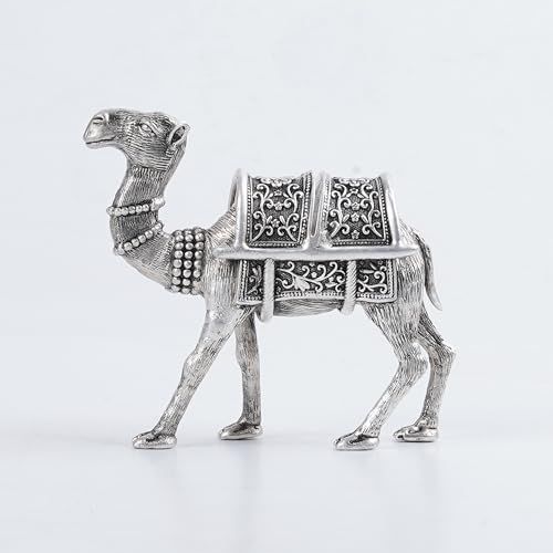Camel Place Card Holder for Table in Silver Plating