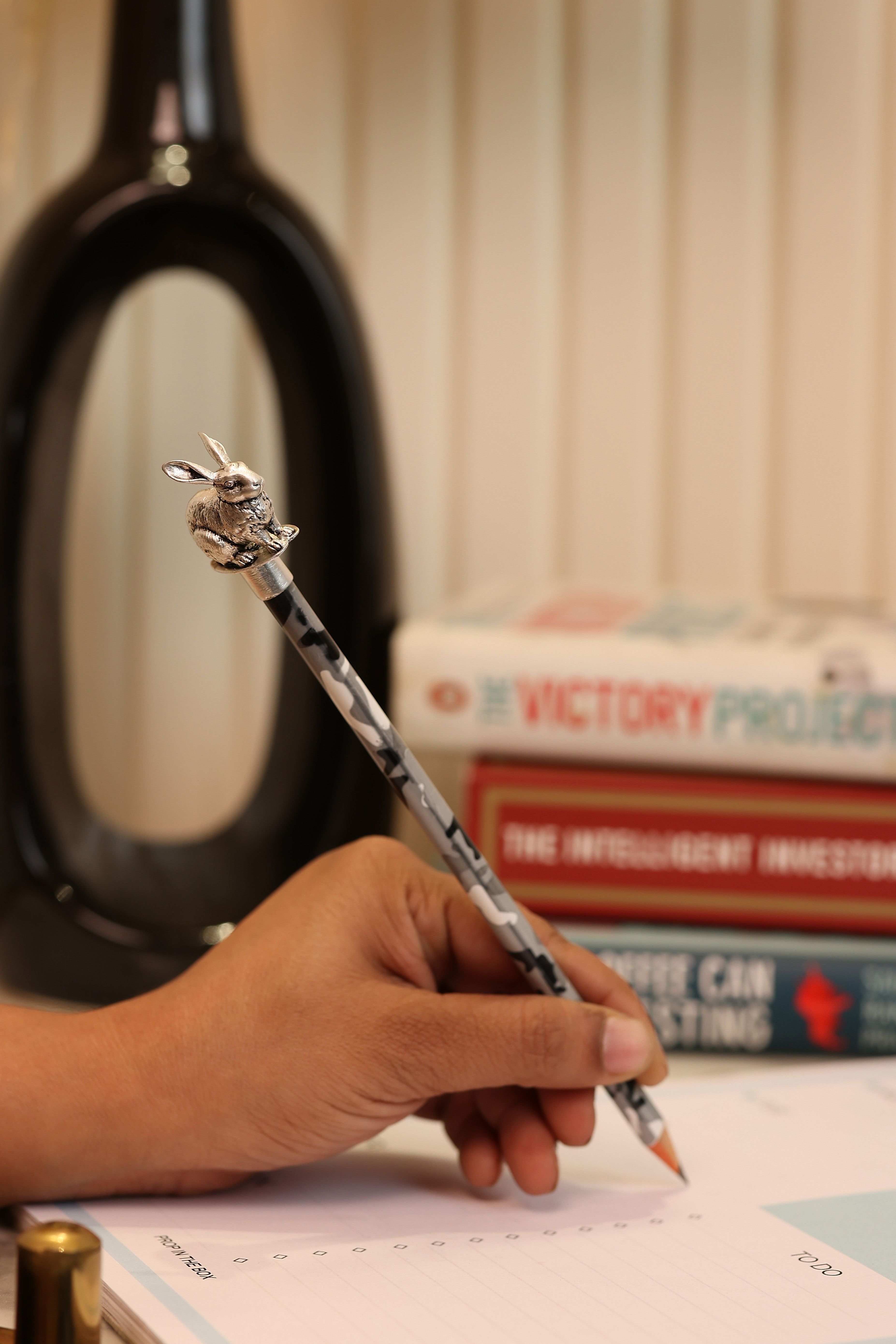 Bunny Pencil Topper (Silver)