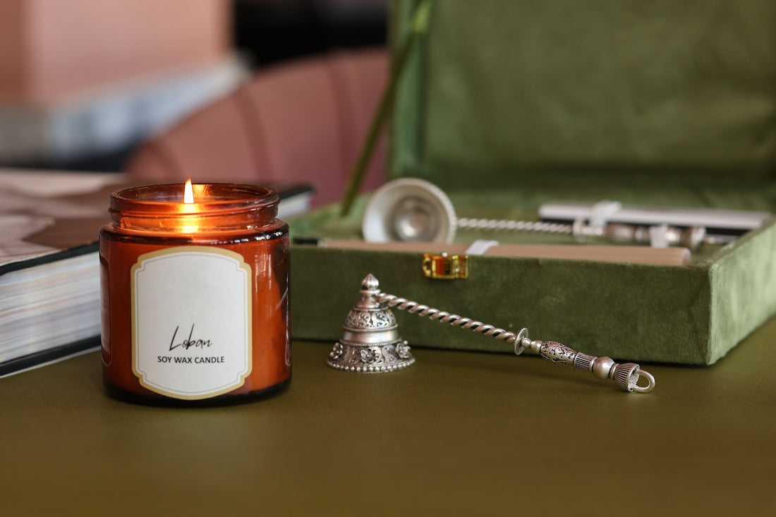Bell Silver Candle Snuffer with Twisted Handle in Silver Plating