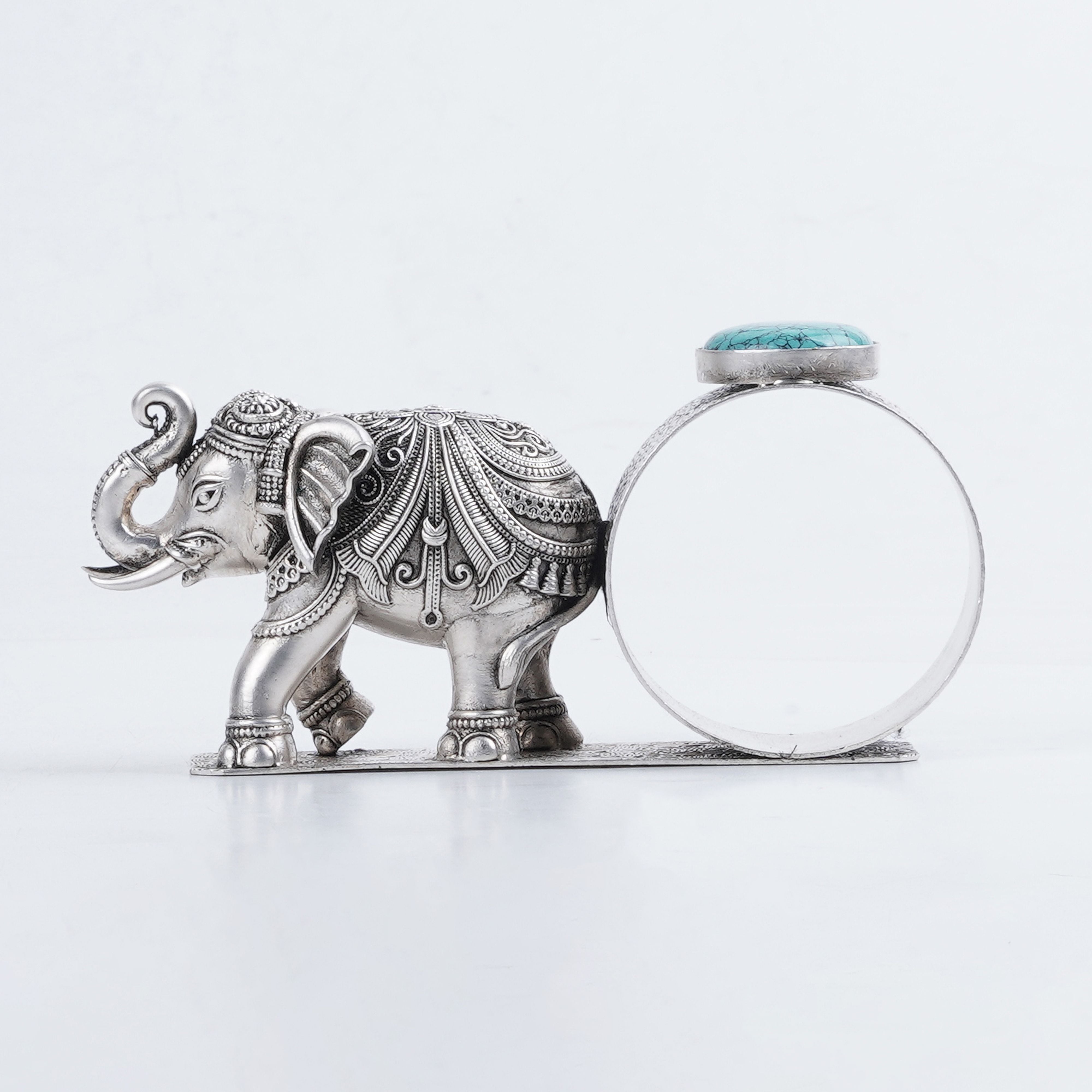 Elephant Napkin Ring (Silver)