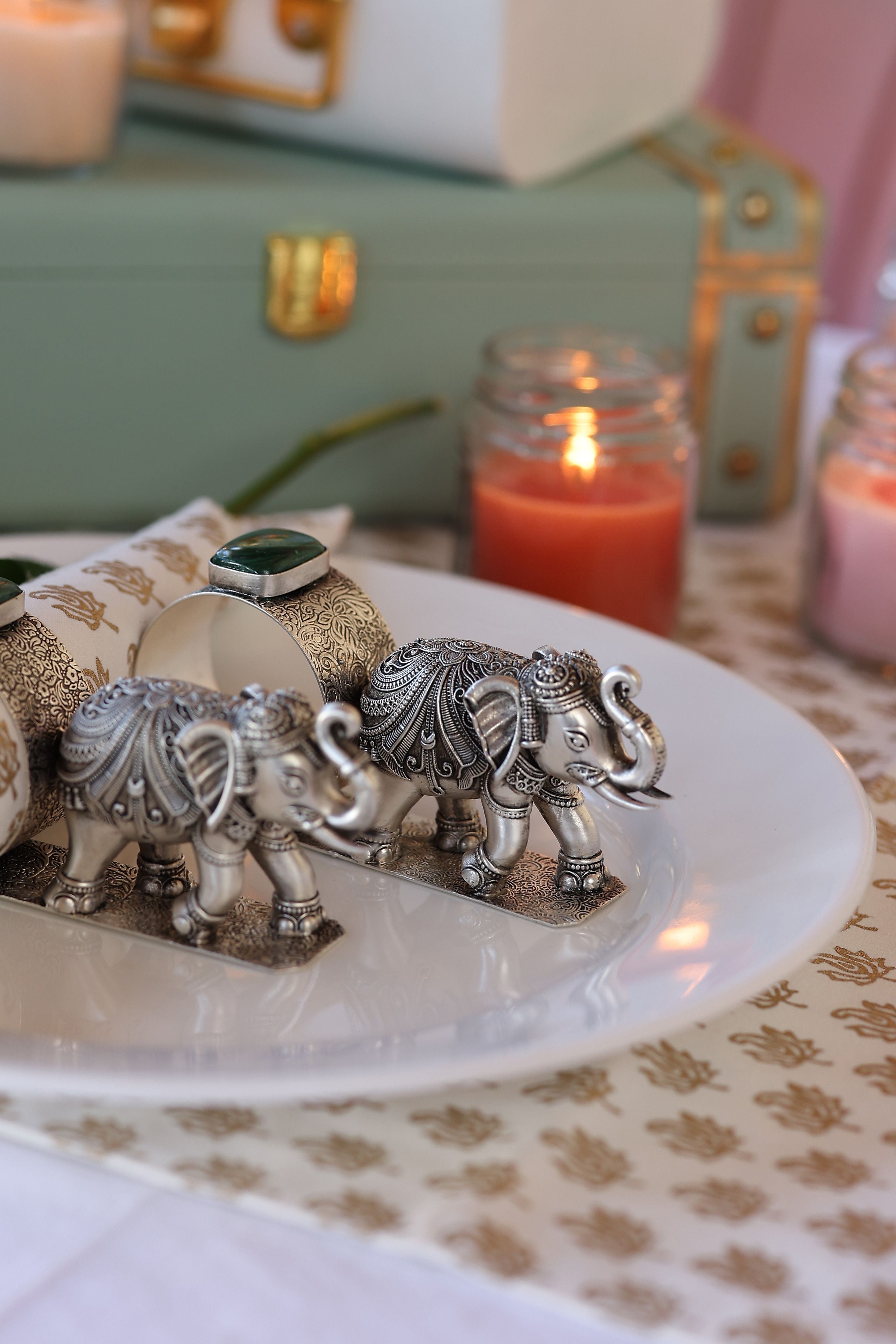 Elephant Napkin Ring (Silver)