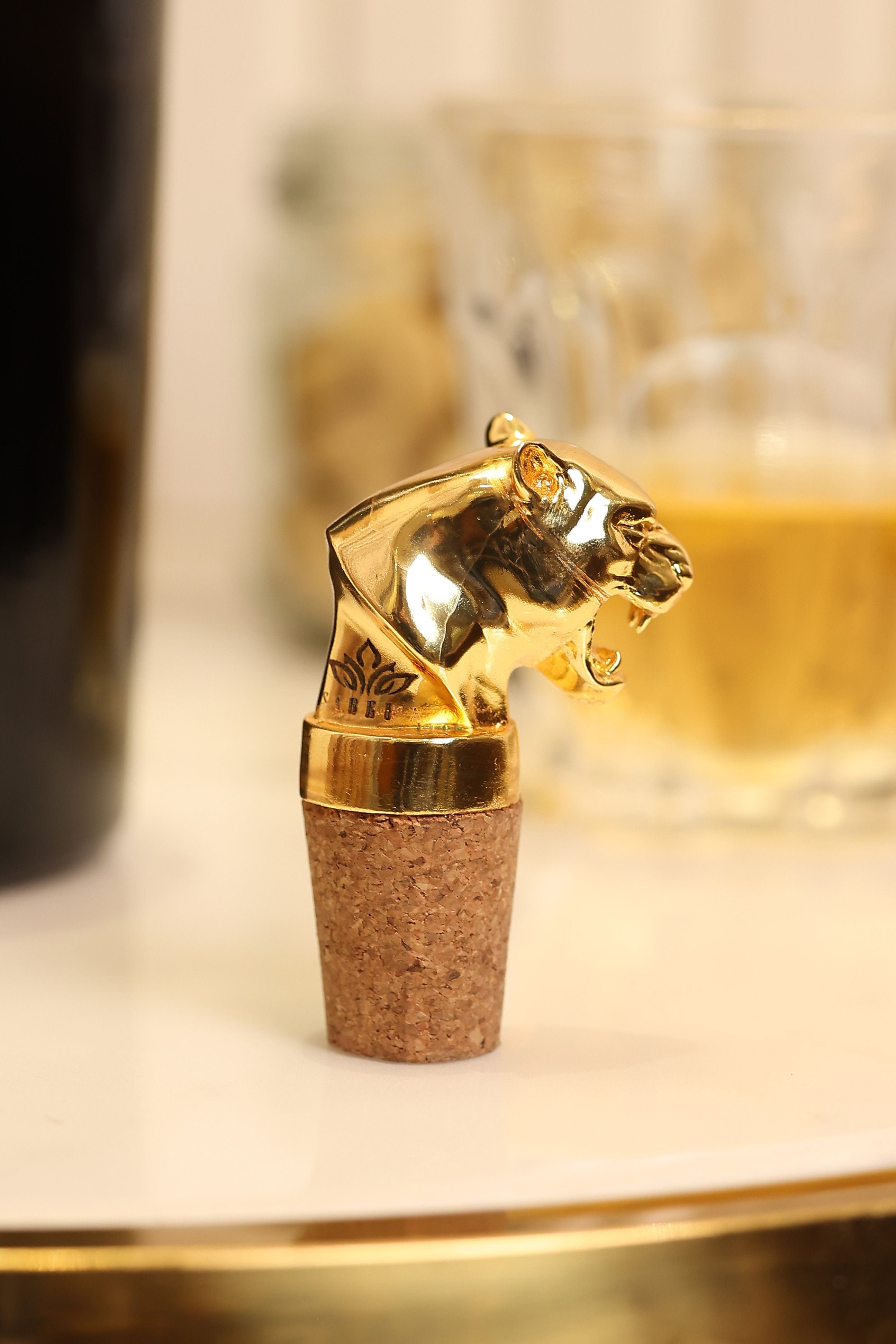 Panther Head Bottle Stopper