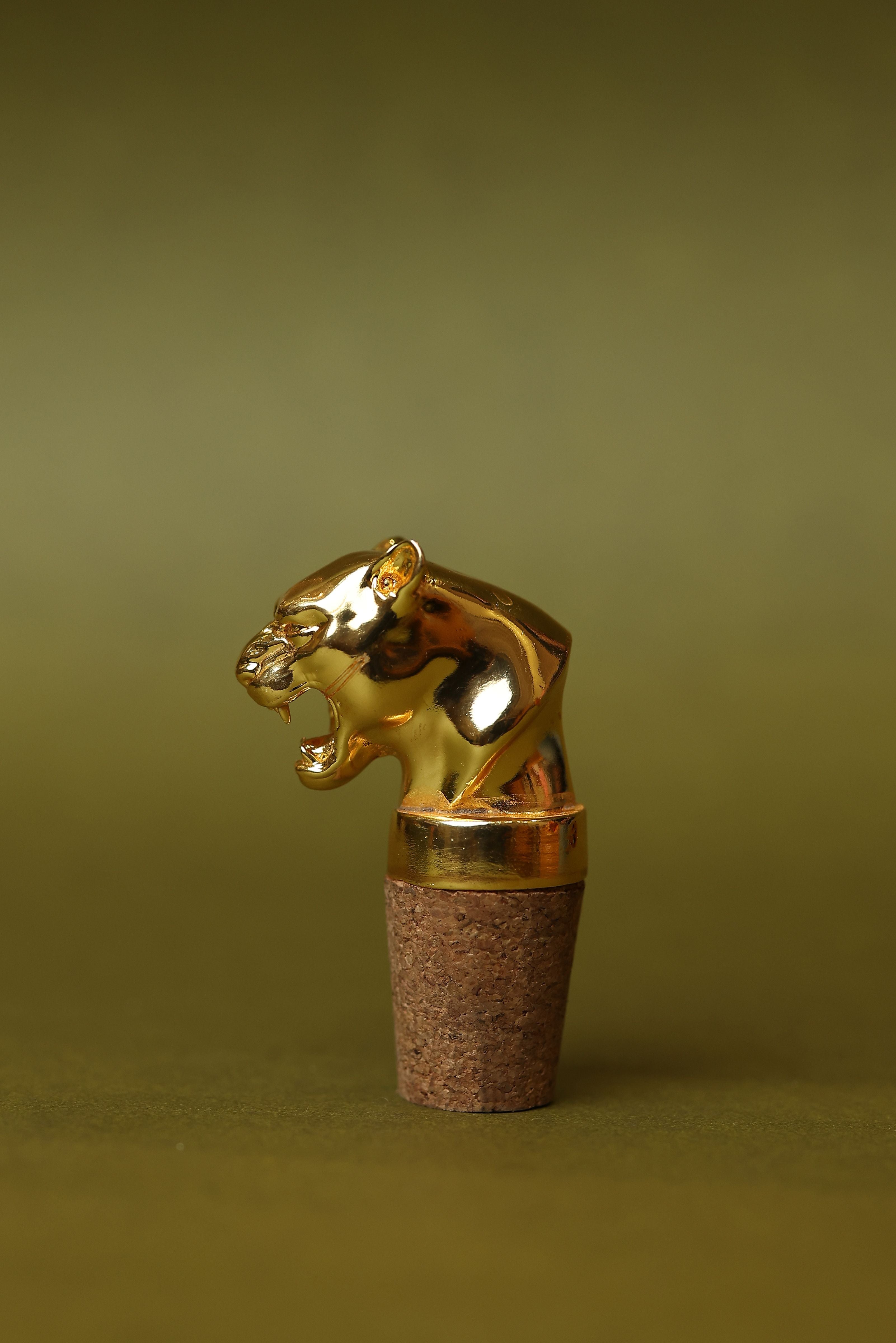 Panther Head Bottle Stopper