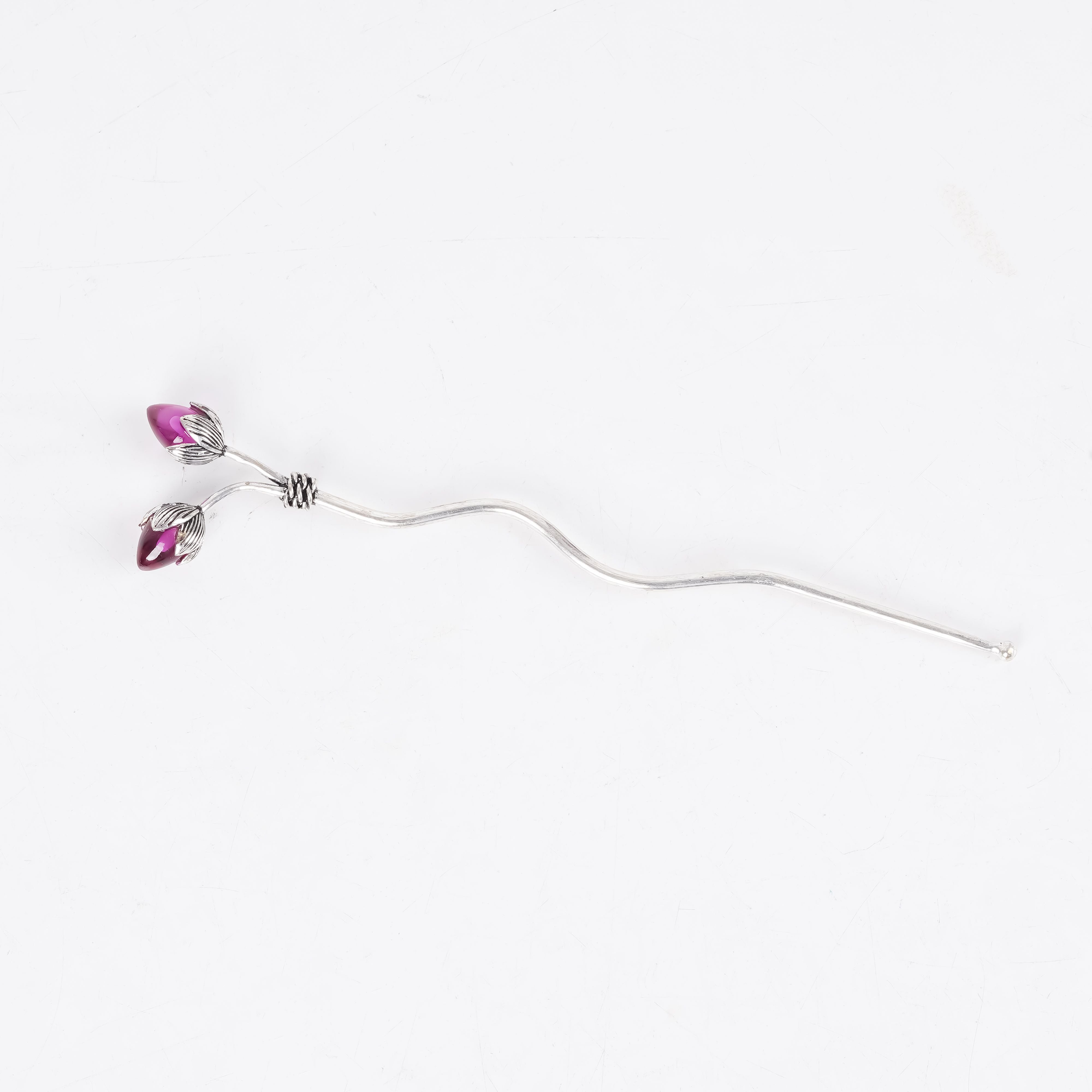 Twin Bud Silver Raj Tilak Stick